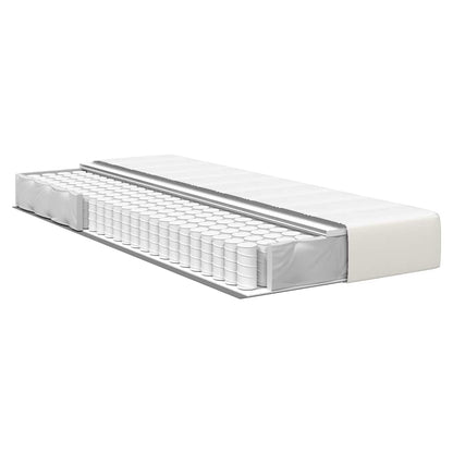 Bed Mattress with Mattress Cream 80 x 200 cm Fabric