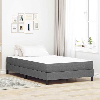 Bed Mattress with Mattress Light Grey 120 x 190 cm Fabric
