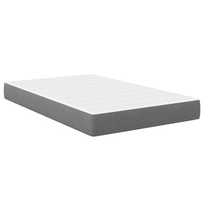 Bed Mattress with Mattress Light Grey 120 x 190 cm Fabric