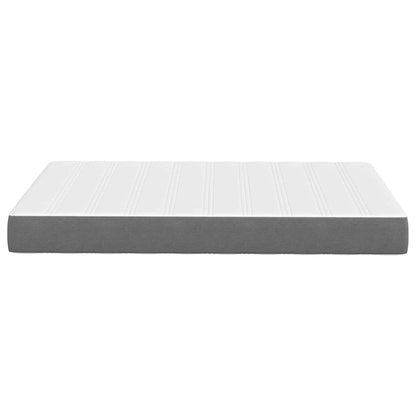 Bed Mattress with Mattress Light Grey 120 x 190 cm Fabric
