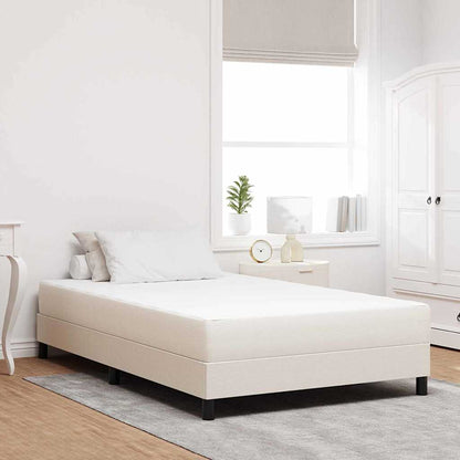 Bed Mattress with Mattress Cream 120 x 200 cm Fabric