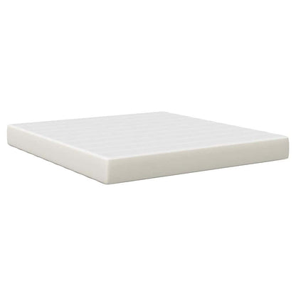 Bed Mattress with Mattress Cream 180 x 200 cm Fabric