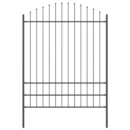 Garden Fence Woerden Grey 170 x 225 cm Powder-Coated Steel