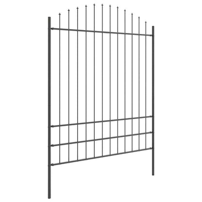 Garden Fence Woerden Grey 170 x 225 cm Powder-Coated Steel