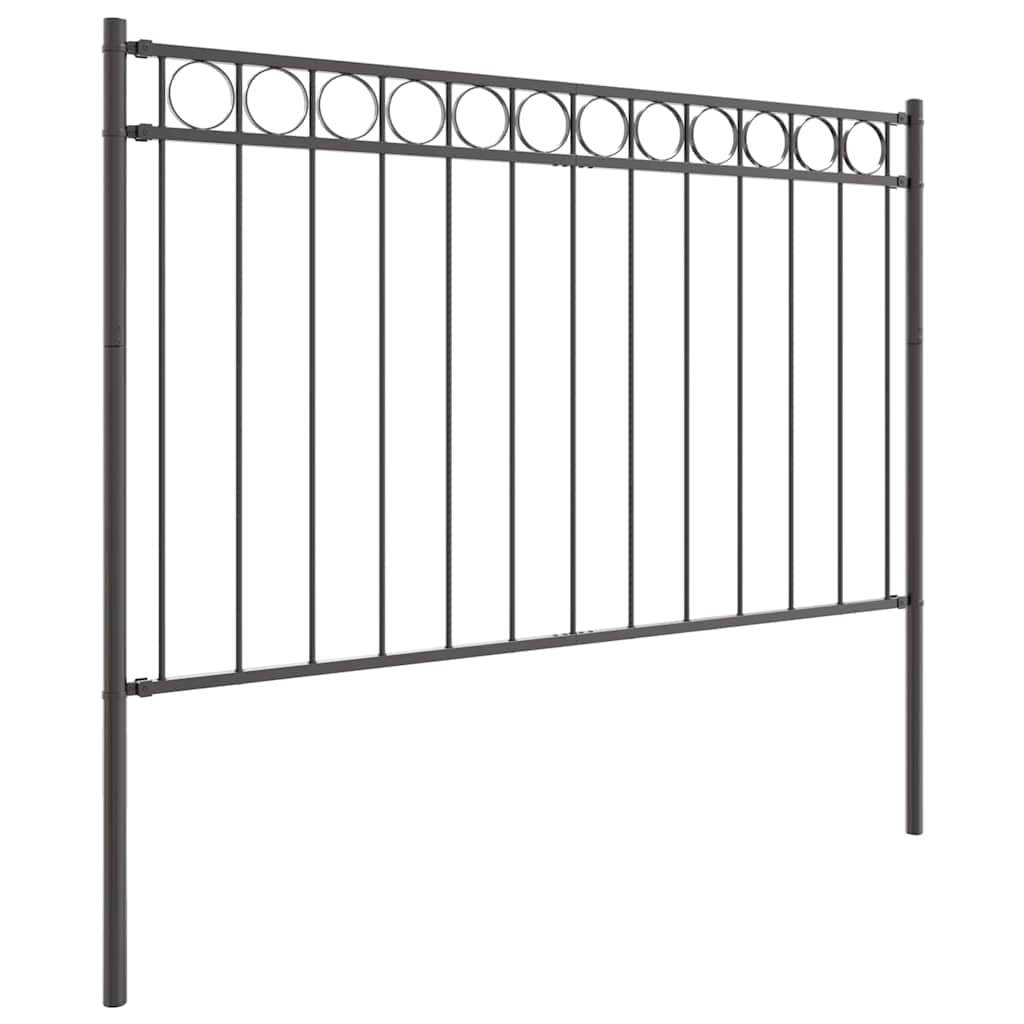 Fence Element ASSEN Grey 170 x 130 cm Steel