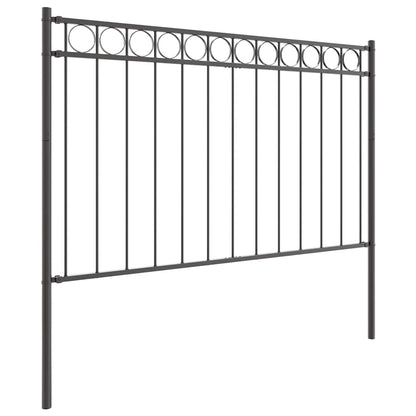 Fence Element ASSEN Grey 170 x 130 cm Steel