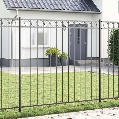 Fence Element ASSEN Grey 170 x 170 cm Steel