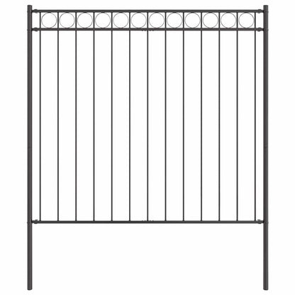 Fence Element ASSEN Grey 170 x 200 cm Steel