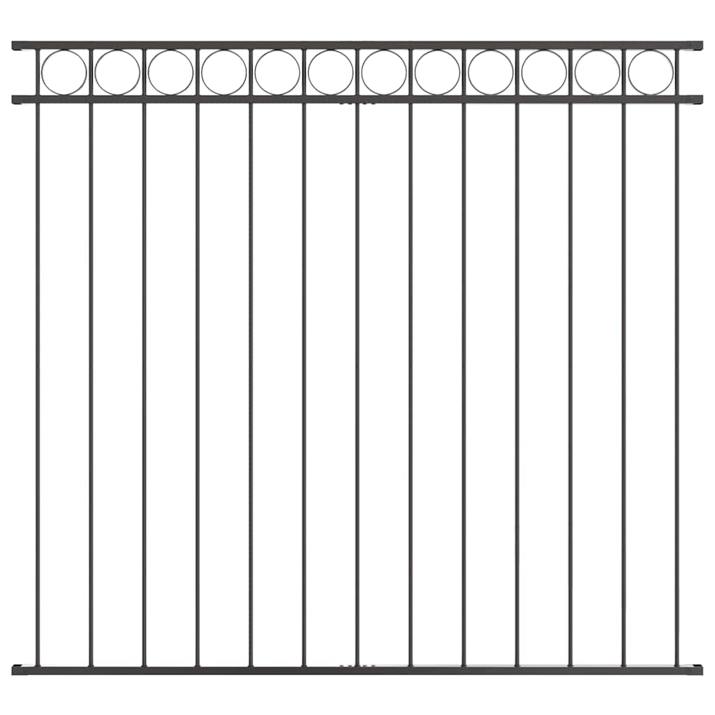 Fence Element ASSEN Grey 170 x 150 cm Steel