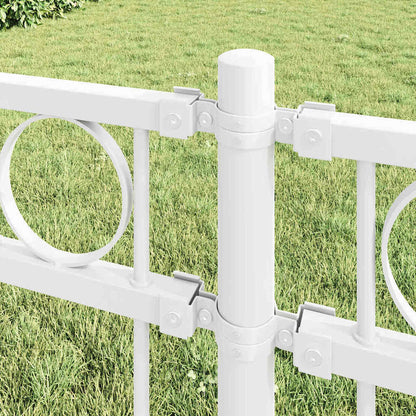 Fence Element ASSEN White 170 x 150 cm Steel