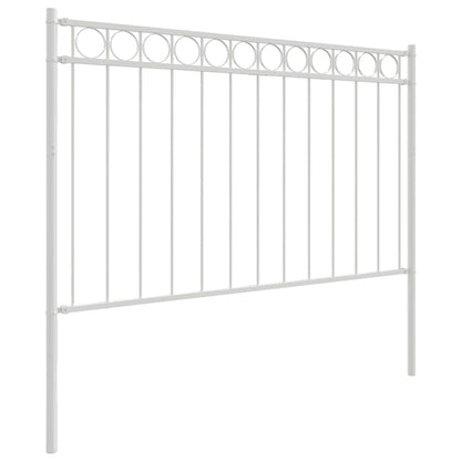 Fence Element ASSEN White 170 x 150 cm Steel