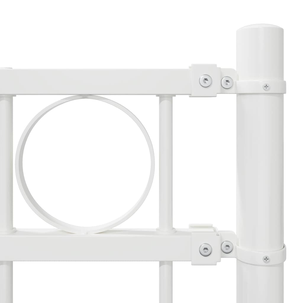 Fence Element ASSEN White 170 x 200 cm Steel