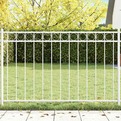 Fence Element ASSEN White 170 x 80 cm Steel