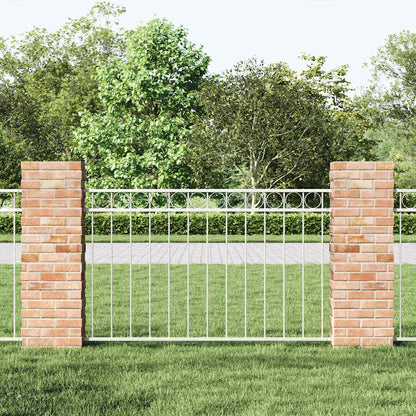Fence Element ASSEN White 170 x 80 cm Steel