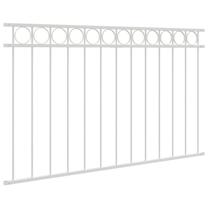 Fence Element ASSEN White 170 x 100 cm Steel