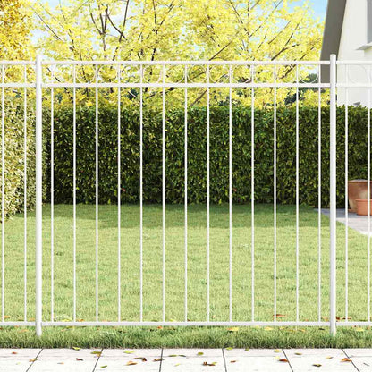 Fence Element ASSEN White 170 x 120 cm Steel