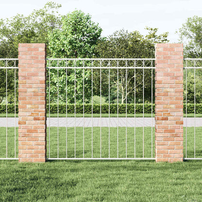 Fence Element ASSEN White 170 x 120 cm Steel