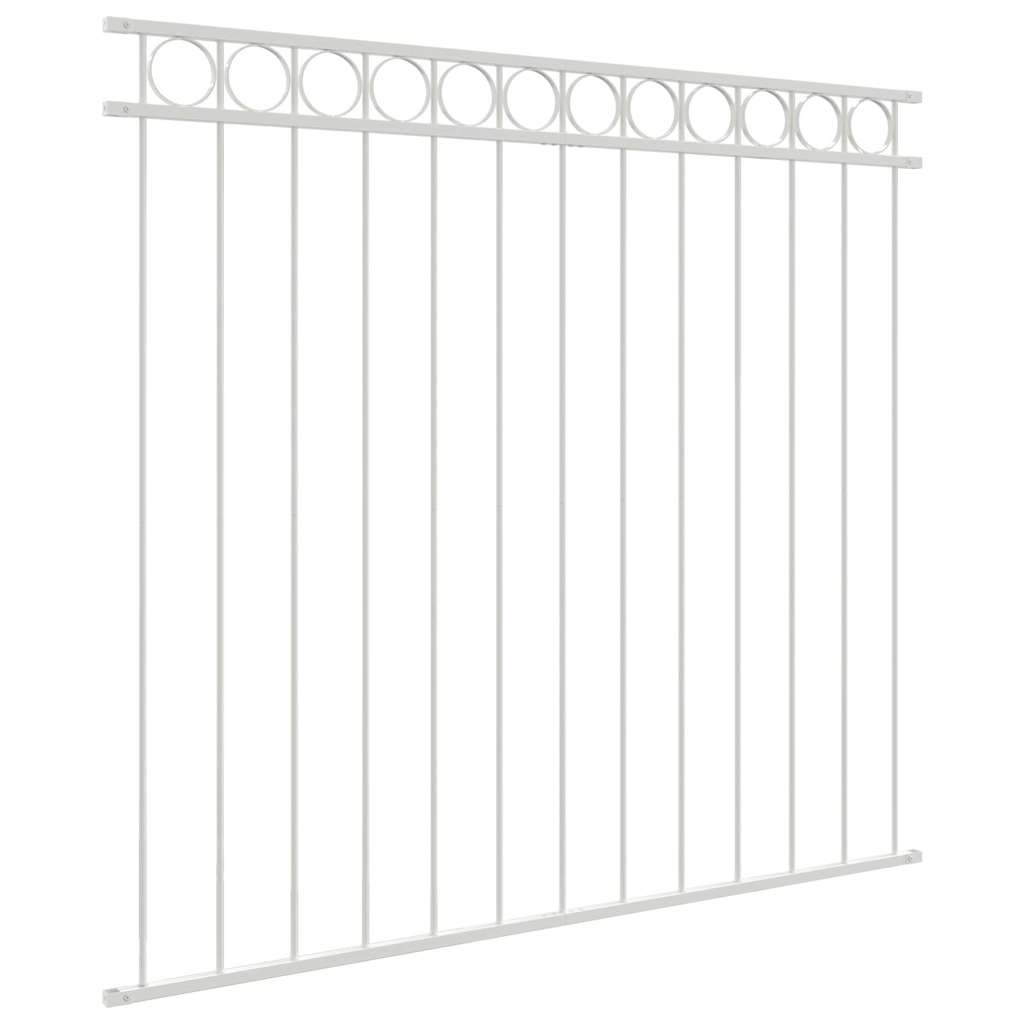 Fence Element ASSEN White 170 x 120 cm Steel