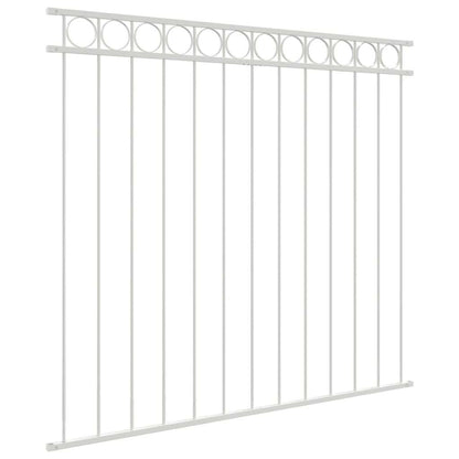 Fence Element ASSEN White 170 x 120 cm Steel
