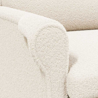 Armchair Cream Soft Sherpa Fabric