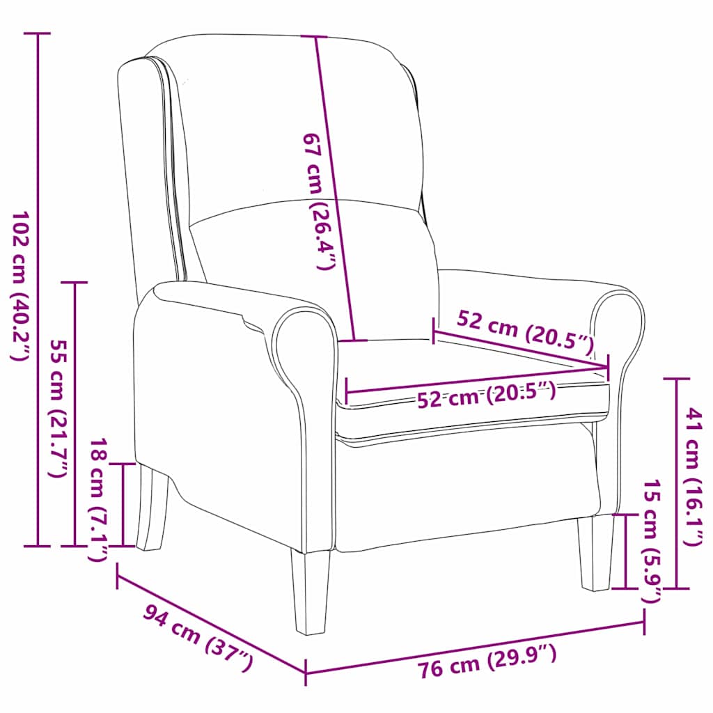 Armchair Cream Soft Sherpa Fabric