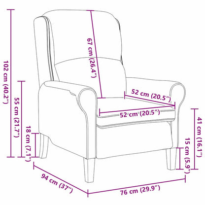 Armchair Cream Soft Sherpa Fabric