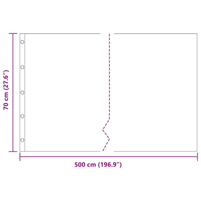 Root Barrier Black 0.7 x 5 m Polyethylene