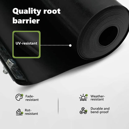 Root Barrier Black 0.7 x 15 m Polyethylene