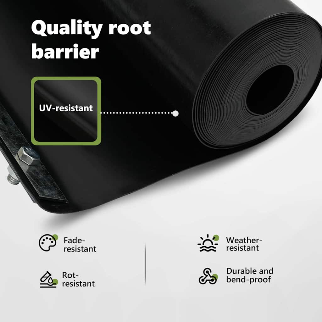 Root Barrier Black 1 x 5 m Polyethylene