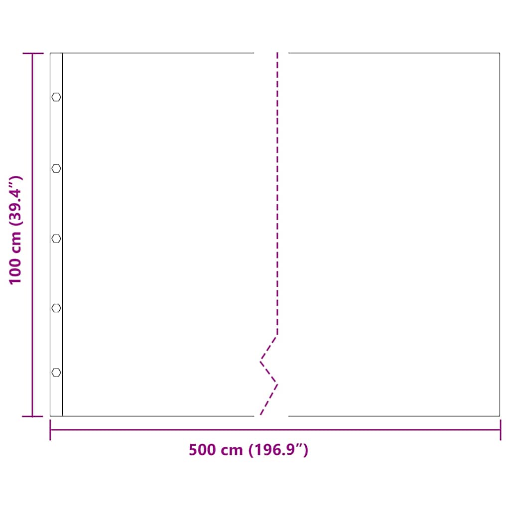Root Barrier Black 1 x 5 m Polyethylene