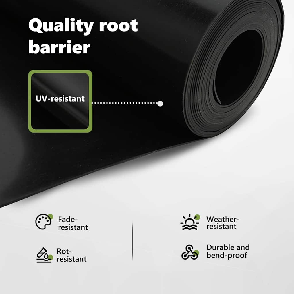 Root Barrier Black 0.7 x 5 m Polyethylene