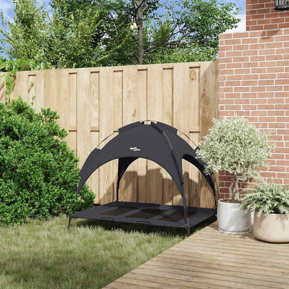 Dog Bed Folding Manual Black 122 x 93 x 106.5 cm Steel