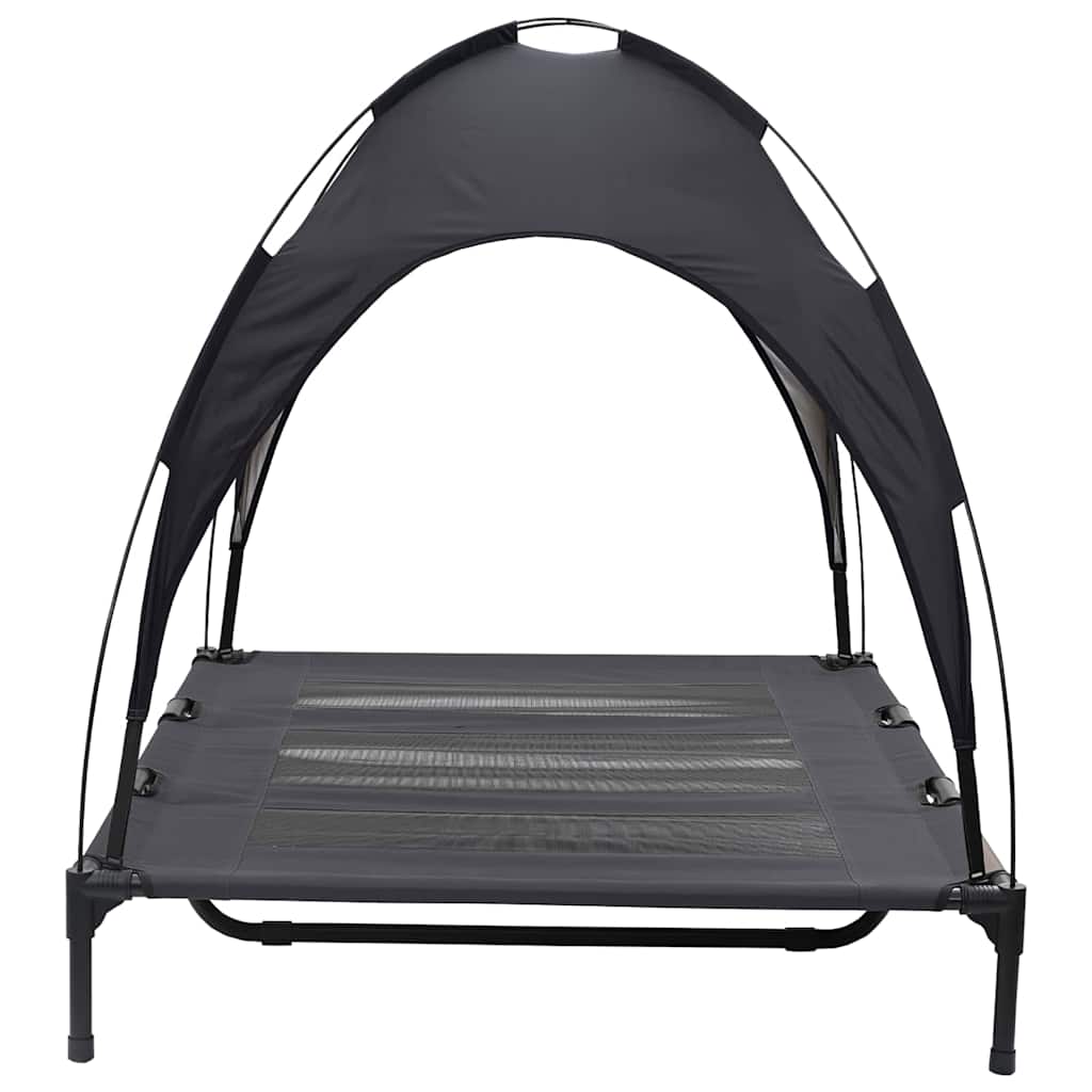 Dog Bed Folding Manual Black 122 x 93 x 106.5 cm Steel