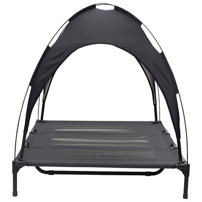 Dog Bed Folding Manual Black 122 x 93 x 106.5 cm Steel