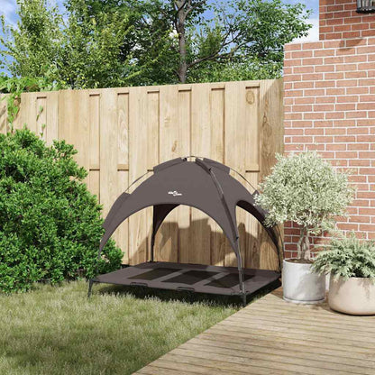 Dog Bed Folding Manual Brown 122 x 93 x 106.5 cm Steel