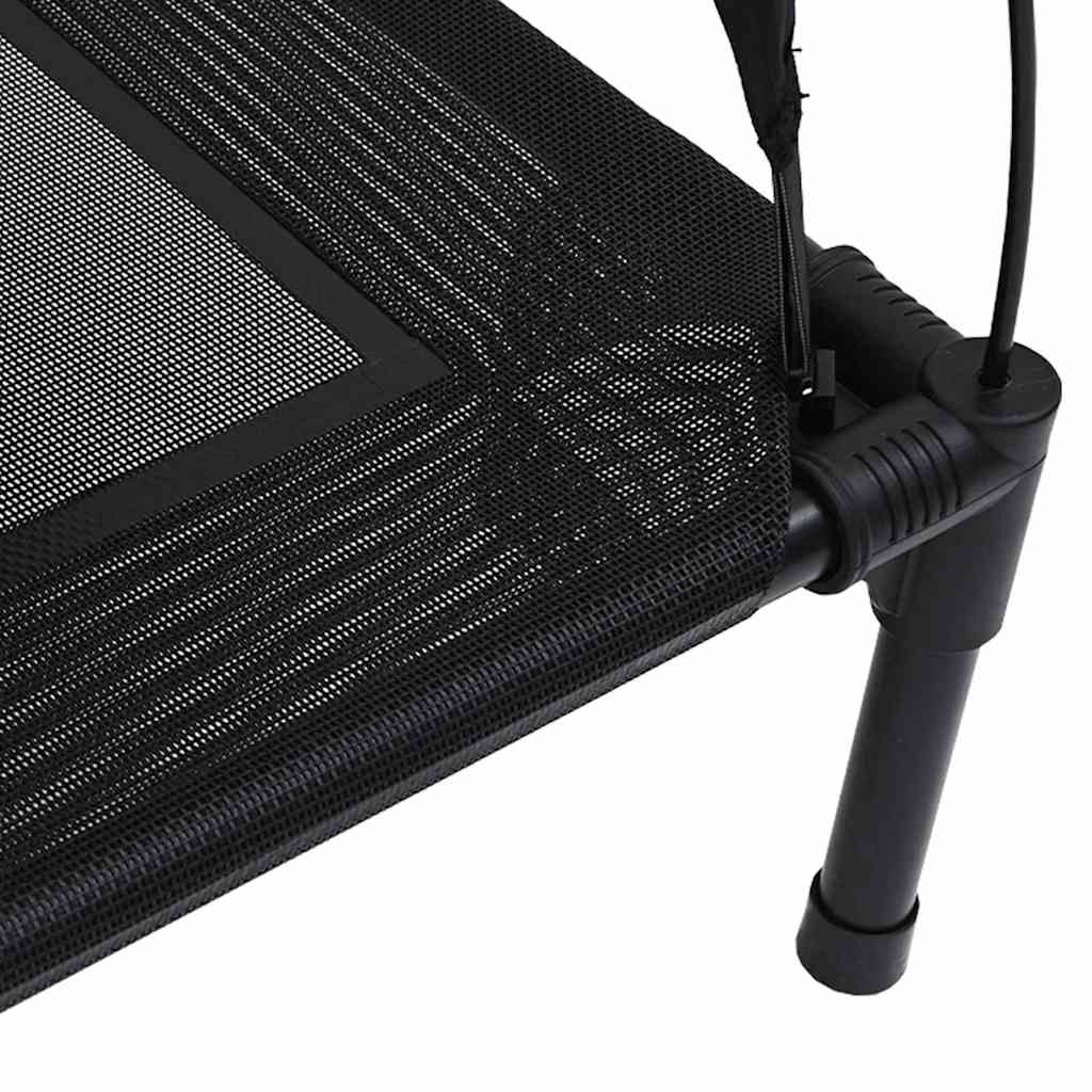 Dog Bed Folding Manual Black 63 x 49.5 x 60 cm Steel