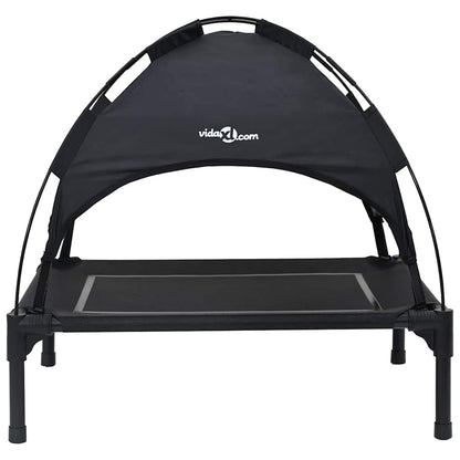 Dog Bed Folding Manual Black 63 x 49.5 x 60 cm Steel