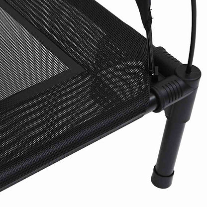 Dog Bed Folding Manual Black 71 x 64 x 71 cm Steel