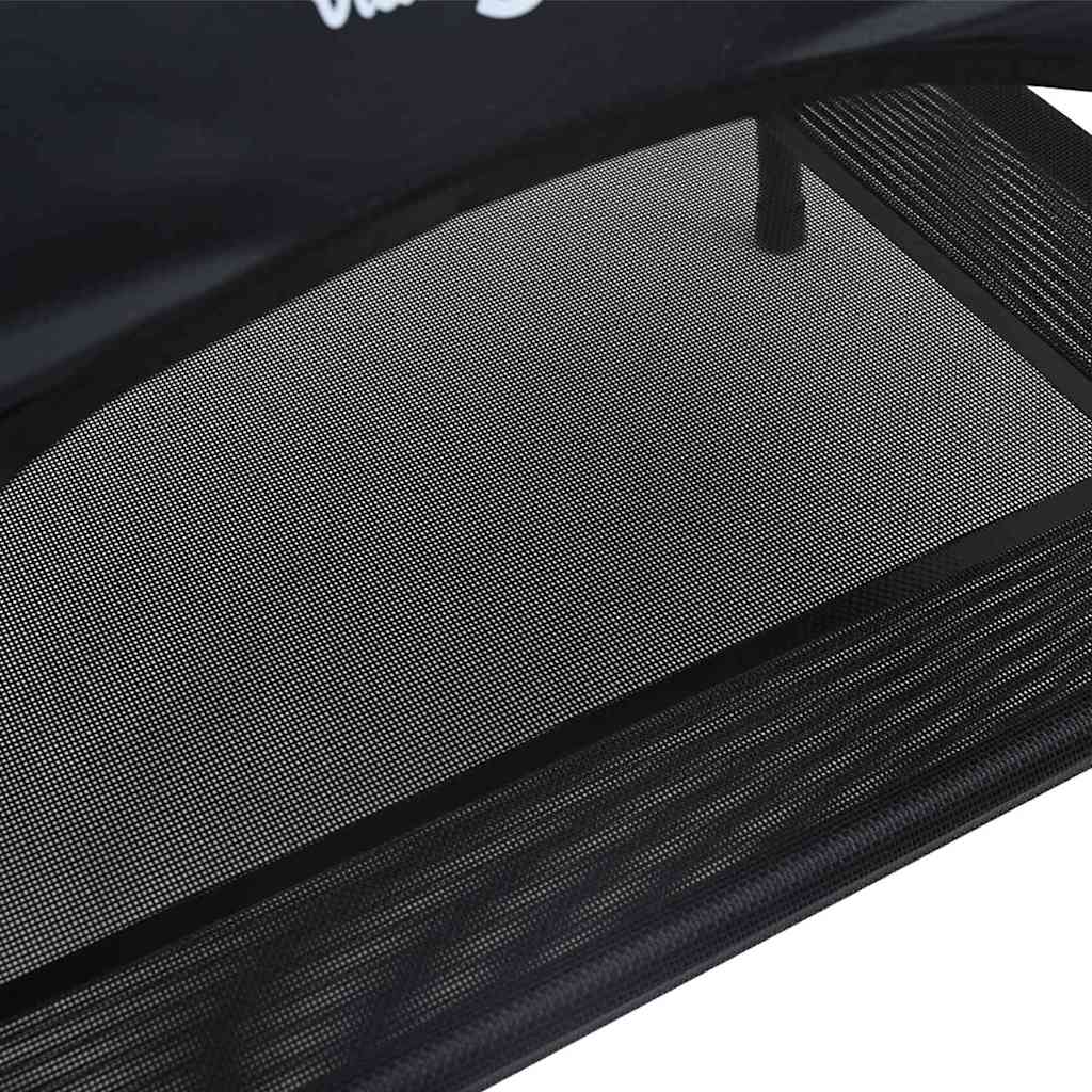 Dog Bed Folding Manual Black 71 x 64 x 71 cm Steel