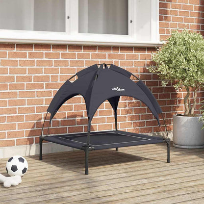 Dog Bed Folding Manual Black 71 x 64 x 71 cm Steel