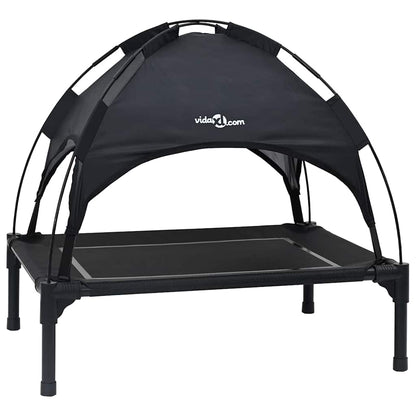 Dog Bed Folding Manual Black 71 x 64 x 71 cm Steel