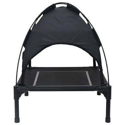 Dog Bed Folding Manual Black 71 x 64 x 71 cm Steel