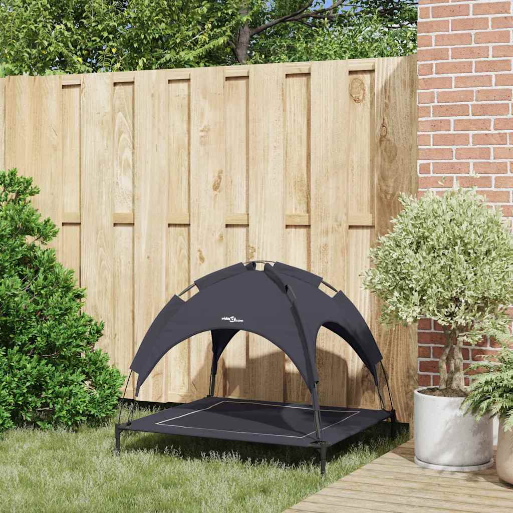 Dog Bed Folding Manual Black 90 x 81 x 80.5 cm Steel