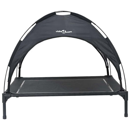 Dog Bed Folding Manual Black 90 x 81 x 80.5 cm Steel