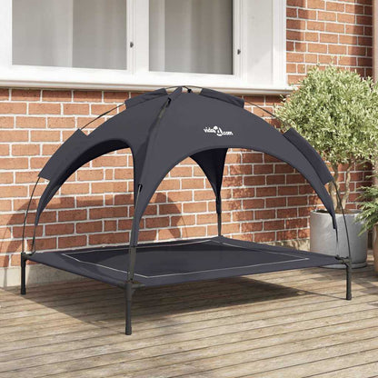 Dog Bed Folding Manual Black 104 x 86 x 84.5 cm Steel
