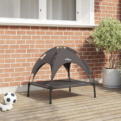 Dog Bed Folding Manual Brown 63 x 49.5 x 60 cm Steel