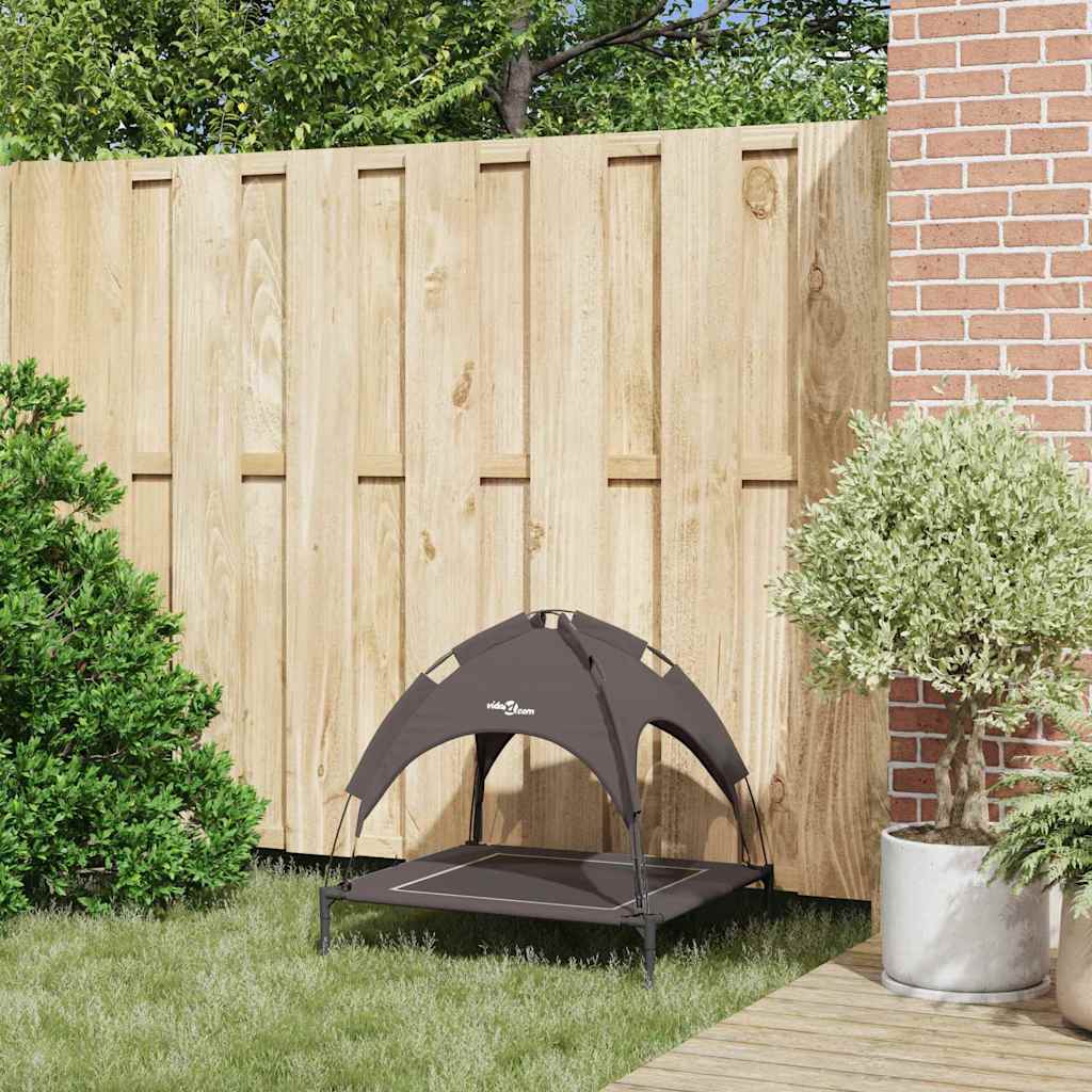Dog Bed Folding Manual Brown 71 x 64 x 71 cm Steel