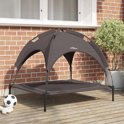 Dog Bed Folding Manual Brown 90 x 81 x 80.5 cm Steel
