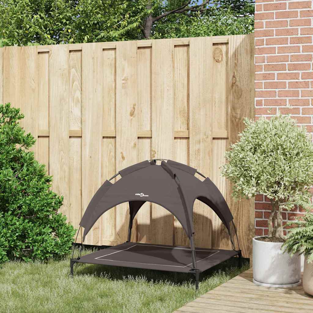 Dog Bed Folding Manual Brown 90 x 81 x 80.5 cm Steel