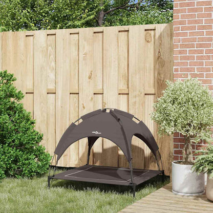 Dog Bed Folding Manual Brown 90 x 81 x 80.5 cm Steel
